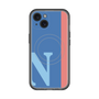 スリムプロテクションプレミアムケース with MagSafe［ オリジナル - initial color line - N blue ］