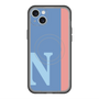 スリムプロテクションプレミアムケース with MagSafe［ オリジナル - initial color line - N blue ］