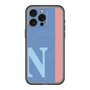 スリムプロテクションプレミアムケース with MagSafe［ オリジナル - initial color line - N blue ］