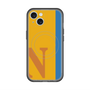 スリムプロテクションプレミアムケース with MagSafe［ オリジナル - initial color line - N orange ］