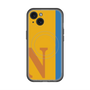 スリムプロテクションプレミアムケース with MagSafe［ オリジナル - initial color line - N orange ］