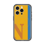 スリムプロテクションプレミアムケース with MagSafe［ オリジナル - initial color line - N orange ］