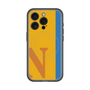 スリムプロテクションプレミアムケース with MagSafe［ オリジナル - initial color line - N orange ］