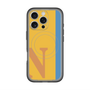 スリムプロテクションプレミアムケース with MagSafe［ オリジナル - initial color line - N orange ］