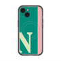 スリムプロテクションプレミアムケース with MagSafe［ オリジナル - initial color line - N green ］