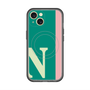 スリムプロテクションプレミアムケース with MagSafe［ オリジナル - initial color line - N green ］