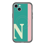 スリムプロテクションプレミアムケース with MagSafe［ オリジナル - initial color line - N green ］