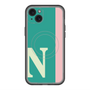 スリムプロテクションプレミアムケース with MagSafe［ オリジナル - initial color line - N green ］