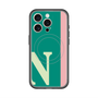 スリムプロテクションプレミアムケース with MagSafe［ オリジナル - initial color line - N green ］