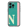 スリムプロテクションプレミアムケース with MagSafe［ オリジナル - initial color line - N green ］