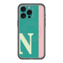 スリムプロテクションプレミアムケース with MagSafe［ オリジナル - initial color line - N green ］