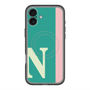 スリムプロテクションプレミアムケース with MagSafe［ オリジナル - initial color line - N green ］