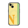 スリムプロテクションプレミアムケース with MagSafe［ オリジナル - initial color line - N yellow ］