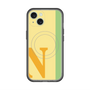スリムプロテクションプレミアムケース with MagSafe［ オリジナル - initial color line - N yellow ］