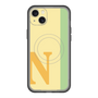スリムプロテクションプレミアムケース with MagSafe［ オリジナル - initial color line - N yellow ］