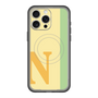 スリムプロテクションプレミアムケース with MagSafe［ オリジナル - initial color line - N yellow ］