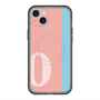 スリムプロテクションプレミアムケース with MagSafe［ オリジナル - initial color line - O pink ］