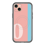 スリムプロテクションプレミアムケース with MagSafe［ オリジナル - initial color line - O pink ］