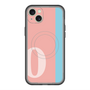 スリムプロテクションプレミアムケース with MagSafe［ オリジナル - initial color line - O pink ］