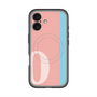スリムプロテクションプレミアムケース with MagSafe［ オリジナル - initial color line - O pink ］