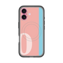 スリムプロテクションプレミアムケース with MagSafe［ オリジナル - initial color line - O pink ］