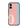 スリムプロテクションプレミアムケース with MagSafe［ オリジナル - initial color line - O pink ］