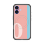 スリムプロテクションプレミアムケース with MagSafe［ オリジナル - initial color line - O pink ］