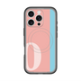 スリムプロテクションプレミアムケース with MagSafe［ オリジナル - initial color line - O pink ］