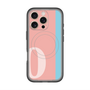 スリムプロテクションプレミアムケース with MagSafe［ オリジナル - initial color line - O pink ］