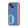 スリムプロテクションプレミアムケース with MagSafe［ オリジナル - initial color line - O blue ］