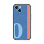 スリムプロテクションプレミアムケース with MagSafe［ オリジナル - initial color line - O blue ］