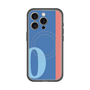 スリムプロテクションプレミアムケース with MagSafe［ オリジナル - initial color line - O blue ］