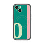 スリムプロテクションプレミアムケース with MagSafe［ オリジナル - initial color line - O green ］