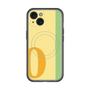 スリムプロテクションプレミアムケース with MagSafe［ オリジナル - initial color line - O yellow ］