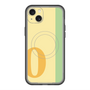 スリムプロテクションプレミアムケース with MagSafe［ オリジナル - initial color line - O yellow ］