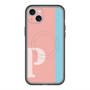 スリムプロテクションプレミアムケース with MagSafe［ オリジナル - initial color line - P pink ］