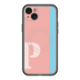 スリムプロテクションプレミアムケース with MagSafe［ オリジナル - initial color line - P pink ］