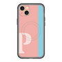 スリムプロテクションプレミアムケース with MagSafe［ オリジナル - initial color line - P pink ］