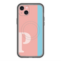 スリムプロテクションプレミアムケース with MagSafe［ オリジナル - initial color line - P pink ］