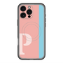スリムプロテクションプレミアムケース with MagSafe［ オリジナル - initial color line - P pink ］