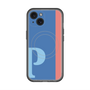 スリムプロテクションプレミアムケース with MagSafe［ オリジナル - initial color line - P blue ］