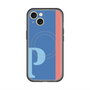スリムプロテクションプレミアムケース with MagSafe［ オリジナル - initial color line - P blue ］