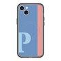 スリムプロテクションプレミアムケース with MagSafe［ オリジナル - initial color line - P blue ］