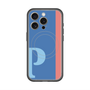 スリムプロテクションプレミアムケース with MagSafe［ オリジナル - initial color line - P blue ］