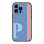 スリムプロテクションプレミアムケース with MagSafe［ オリジナル - initial color line - P blue ］