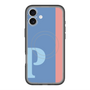 スリムプロテクションプレミアムケース with MagSafe［ オリジナル - initial color line - P blue ］