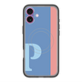 スリムプロテクションプレミアムケース with MagSafe［ オリジナル - initial color line - P blue ］