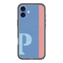 スリムプロテクションプレミアムケース with MagSafe［ オリジナル - initial color line - P blue ］
