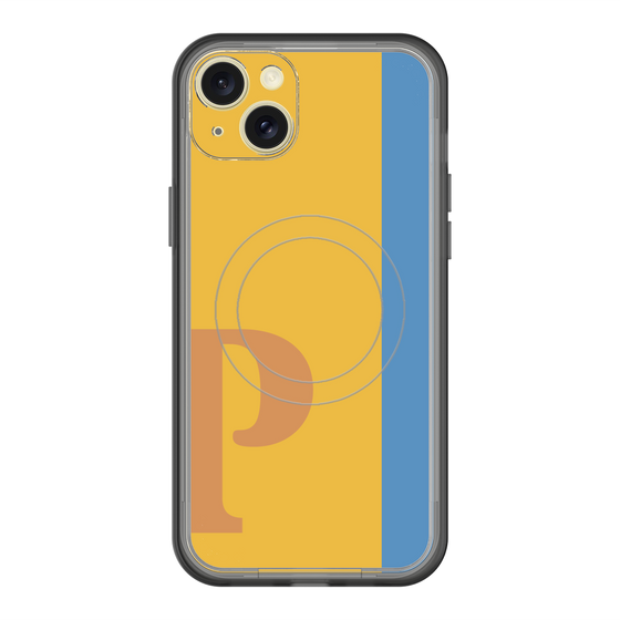 スリムプロテクションプレミアムケース with MagSafe［ オリジナル - initial color line - P orange ］