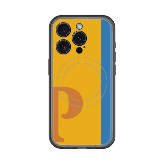 スリムプロテクションプレミアムケース with MagSafe［ オリジナル - initial color line - P orange ］